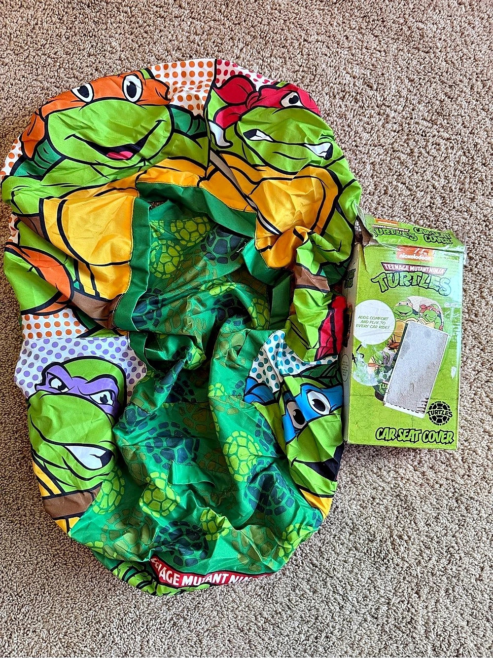 Nickelodeon Teenage Mutant Ninja Turtles Car Seat Cover Green Car Seat Cover NWT